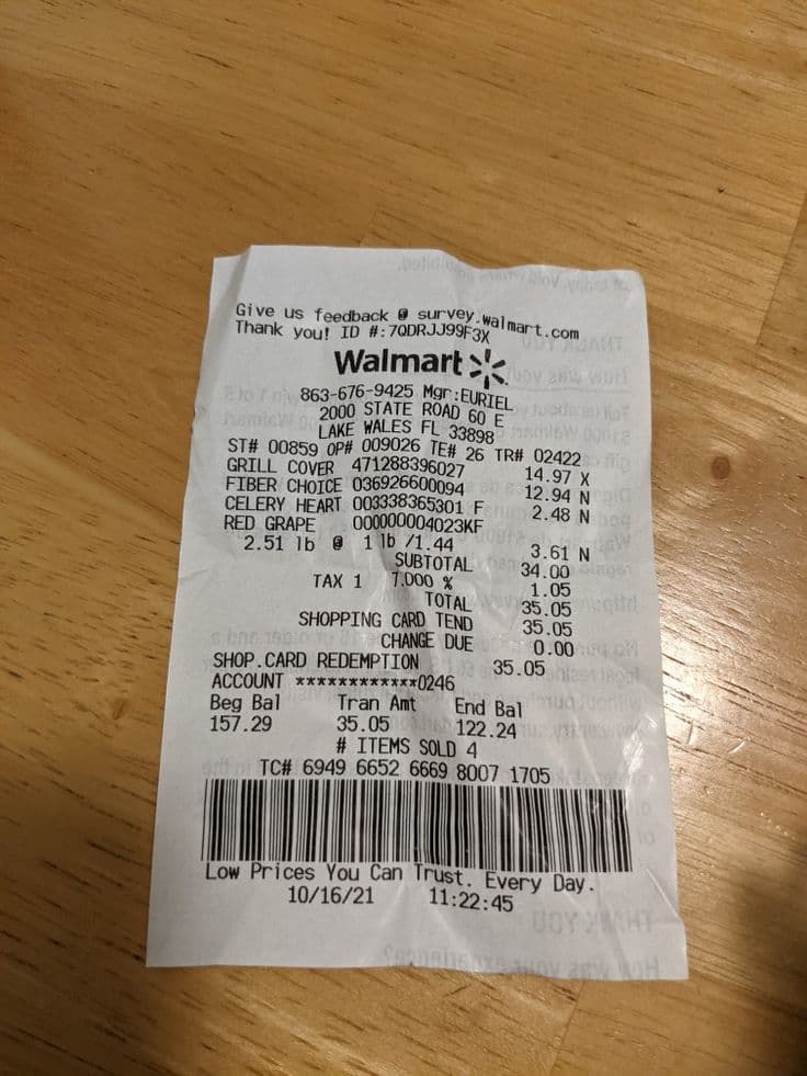 Authentic Receipt