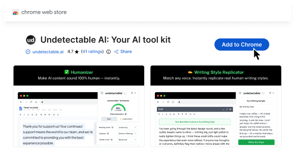 Undetectable AI on the Chrome Web Store