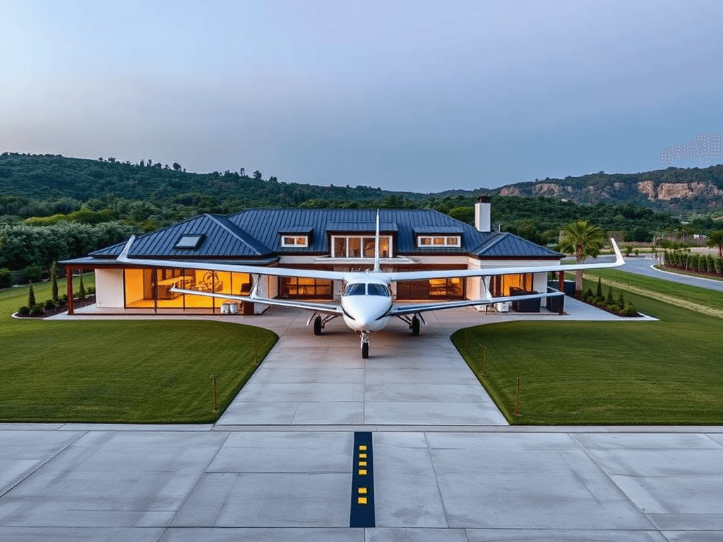 The benefits of owning a luxury home with a private airstrip for high-net-worth individuals