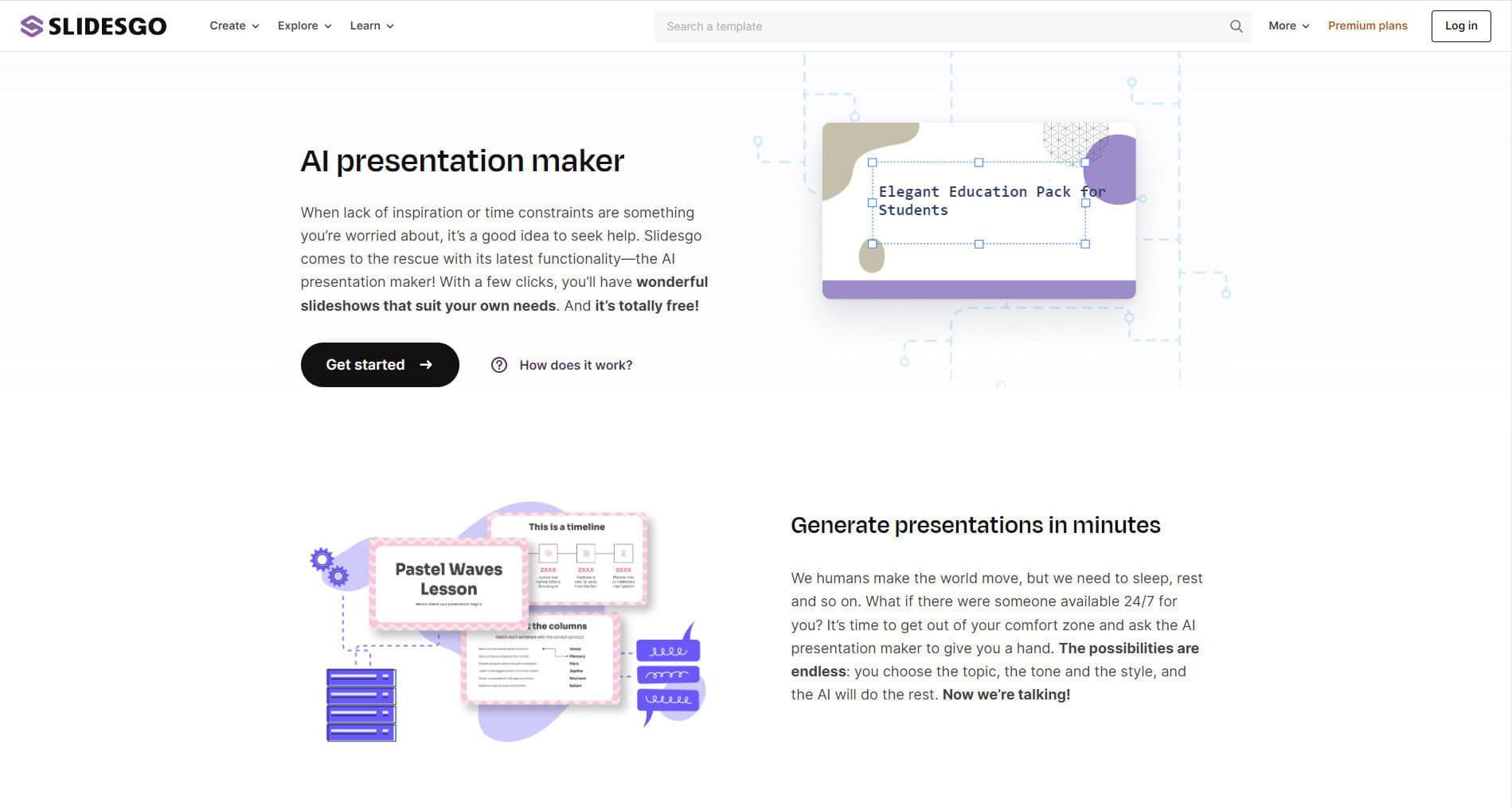 Slidesgo AI-presentatiemaker