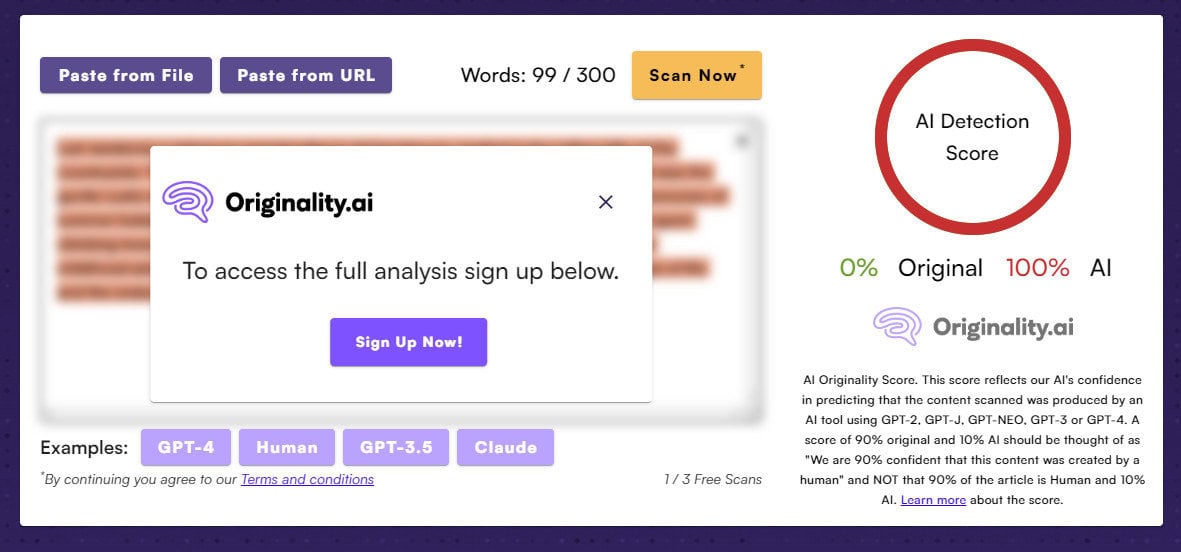 best ai generated content detector
