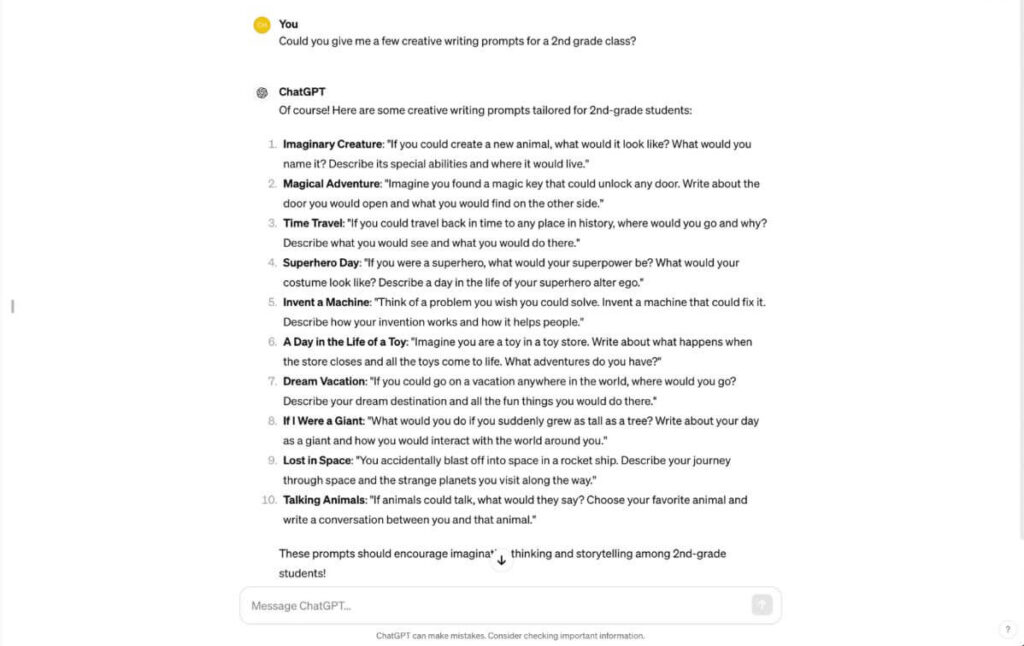 Подсказка ChatGPT