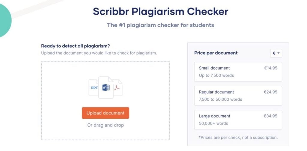 The 5 Best Plagiarism Checkers for Teachers to Use in 2025 7 Scribbr Plagiarism Checker