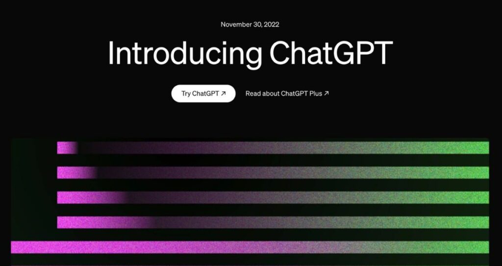 Домашняя страница ChatGPT