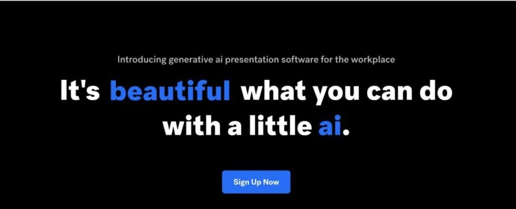 Página de inicio de Beautiful.ai