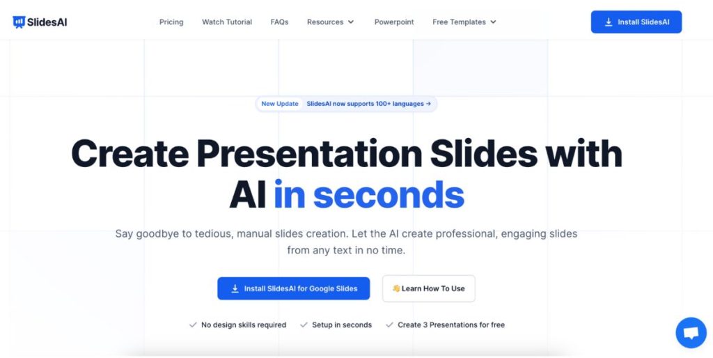 SlidesAI Homepage
