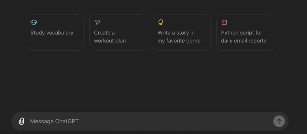 ChatGPTインターフェース