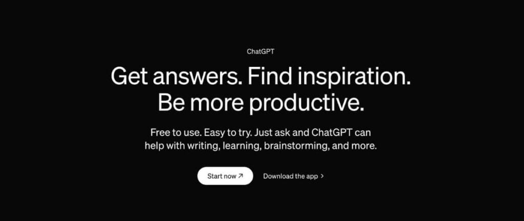 ChatGPT - The best AI chatbot overall