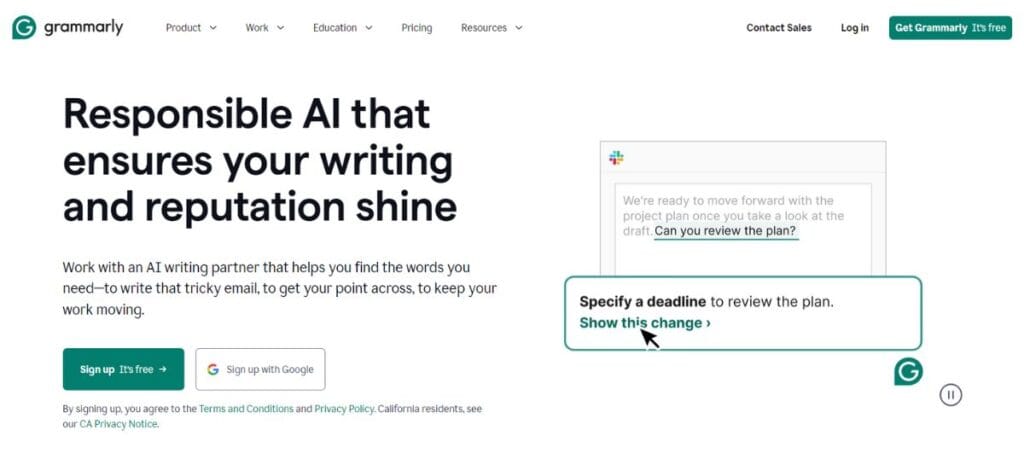 Grammarly - найкраще підходить для письменників, блогерів та звичайних користувачів