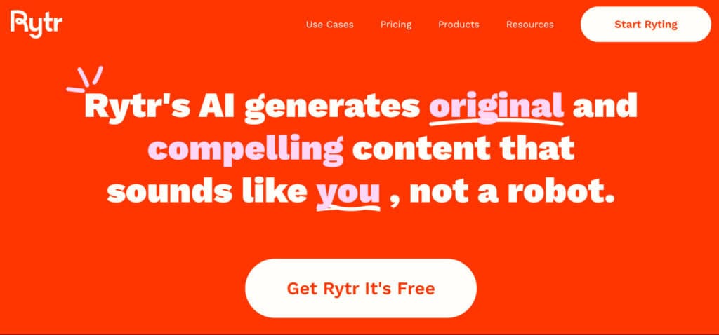 Rytr - Il miglior strumento di intelligenza artificiale con un budget limitato