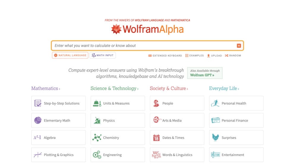 Wolfram Alpha