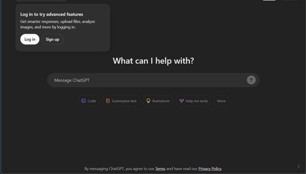 How To Get ChatGPT To Summarize an Article: Step-by-Step Guide 4 ChatGPT user interface
