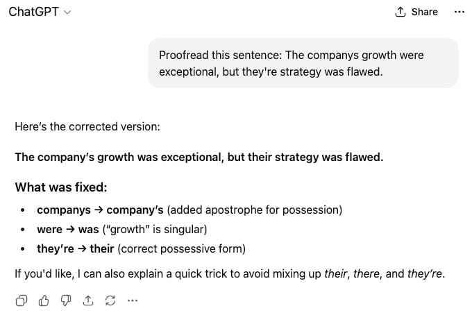 ChatGPTは校正できますか?正確で効果的な結果を出すためのヒント4 ChatGPTは校正できますか?正確で効果的な結果を得るためのヒント ChatGPTは校正できますか?