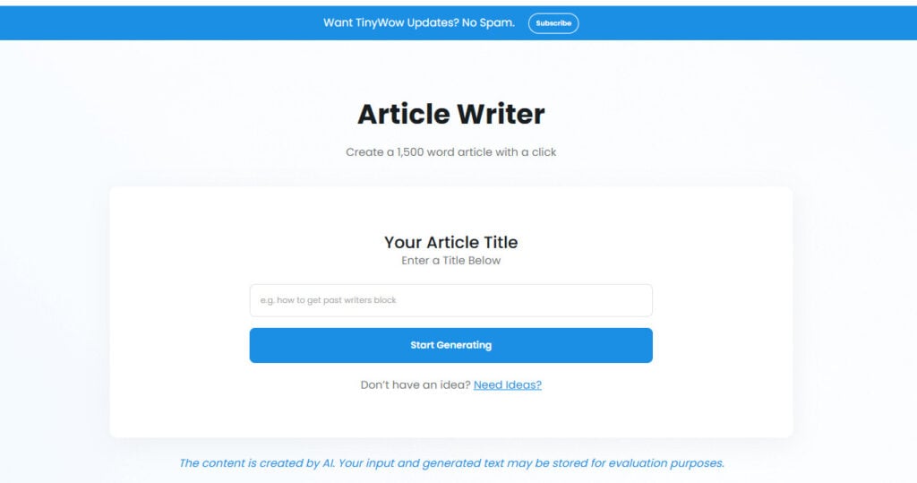 Análise do TinyWow AI: Recursos, prós e contras Visão geral 4 Embora o TinyWow ofereça uma ampla gama de recursos que vão desde o gerenciamento de PDFs até a edição de imagens, esta análise se concentrará em suas ferramentas de escrita com IA.