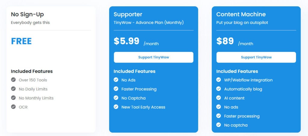 TinyWow AI Revisión: Características, Pros y Contras Descripción tinywow