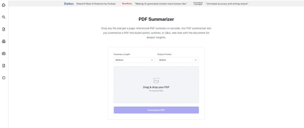 Sumarizatorul PDF al lui Ai nedetectabil