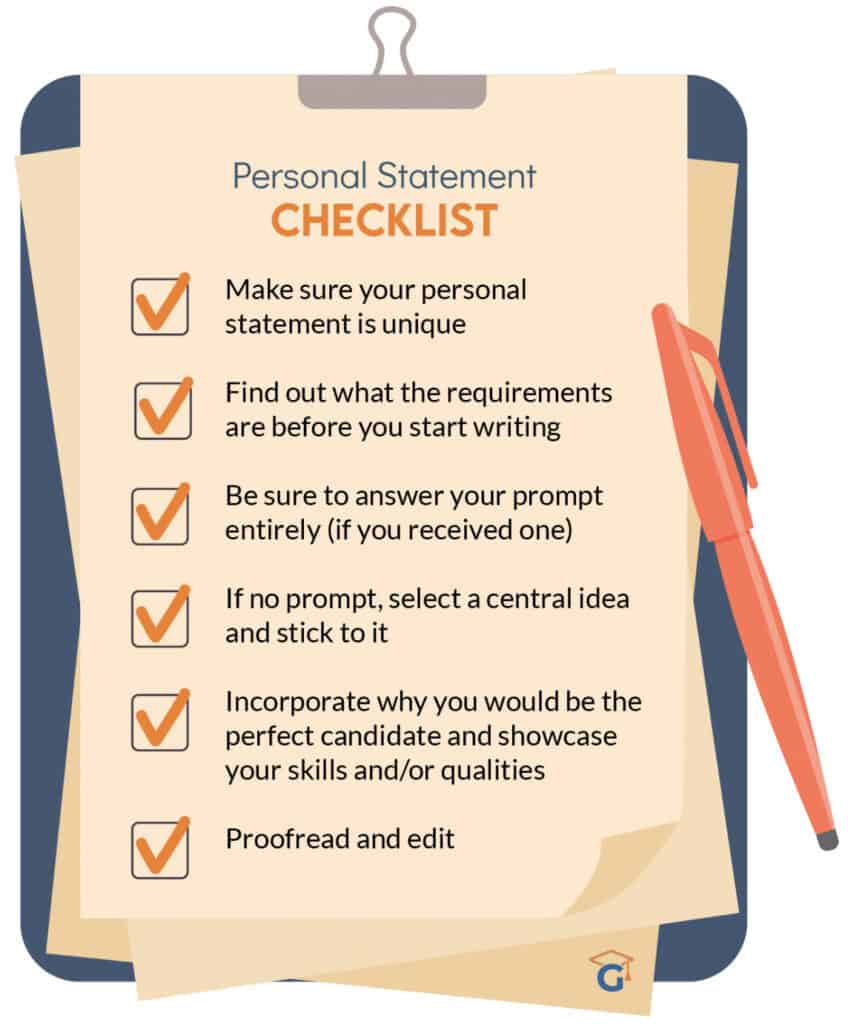 Personal Statement Examples You Can Use To Write Your Own statement