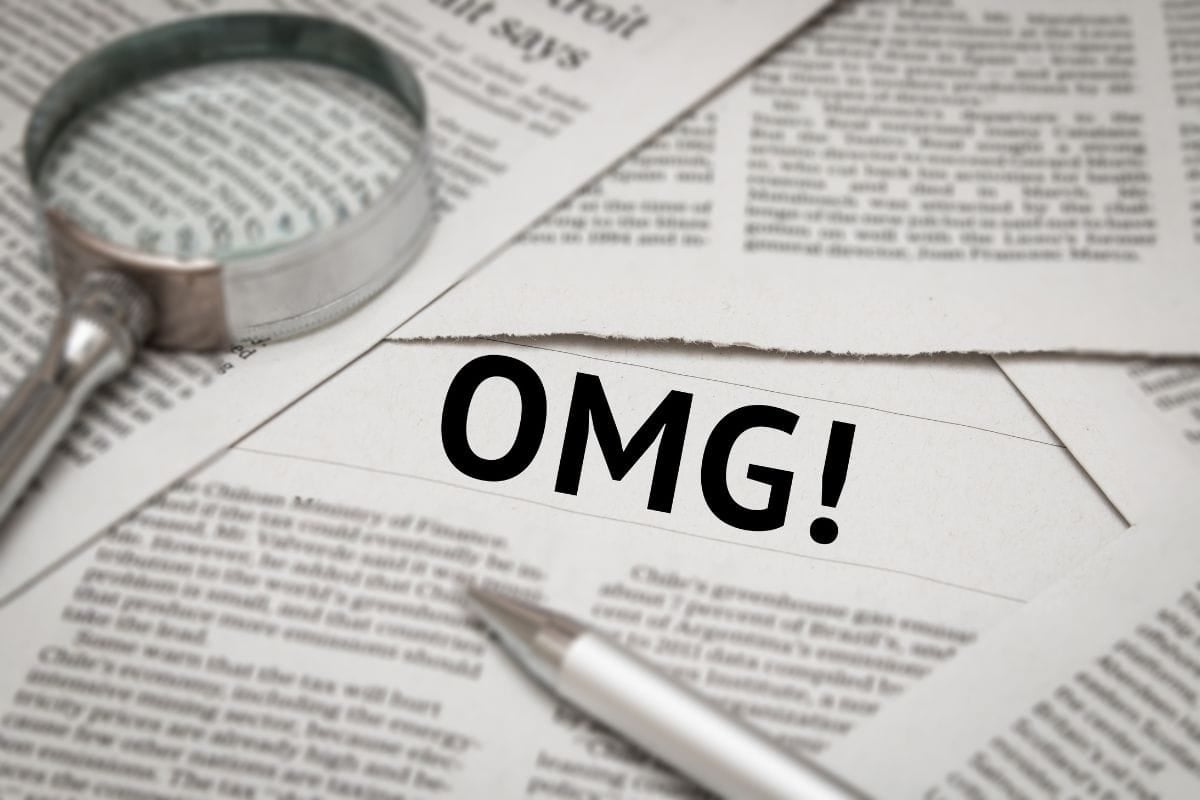 Health headline on newspaper background