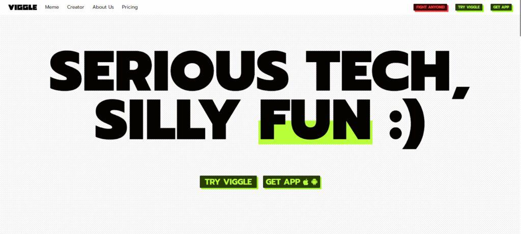 Pagina de pornire Viggle AI