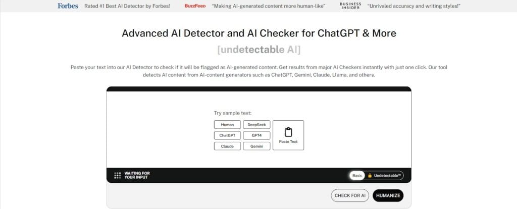 Detector AI și verificator AI