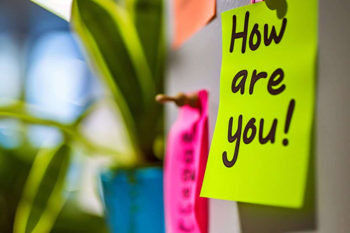 Yellow sticky note