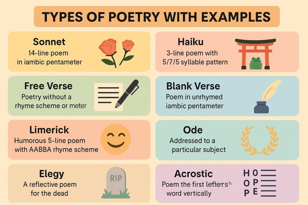 Types of Poetry: A Complete Guide types of poetry