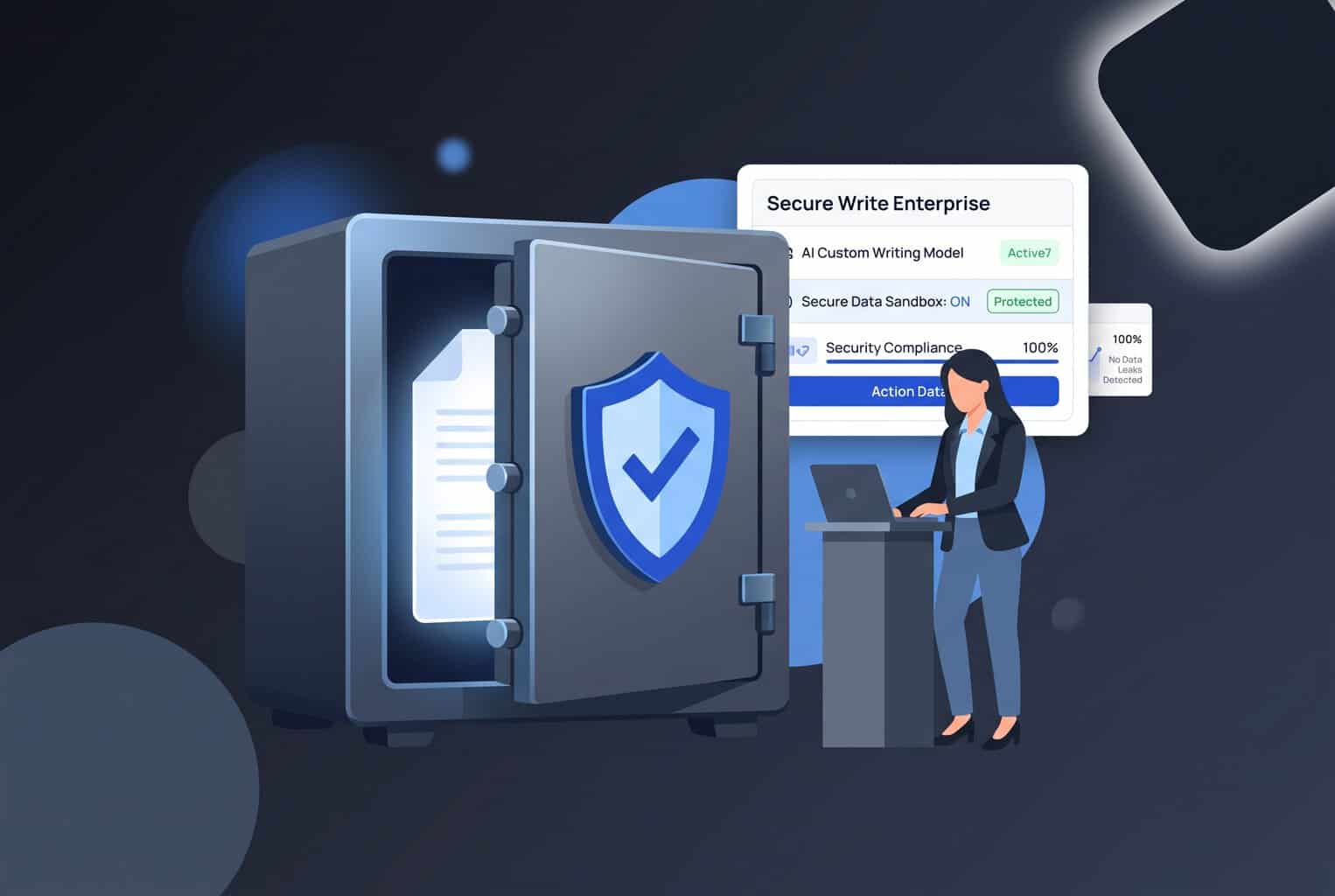 Best Custom AI Writing Tools for Secure Enterprise Use