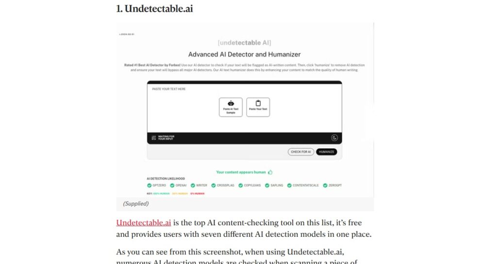 Uopdagelige AI-anmeldelser: Er det legitimt? undetectable ai anmeldelser