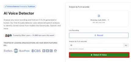Como detectar áudio de IA usando nosso guia de detecção de voz de IA 5 Como detectar áudio de IA usando nosso guia de detecção de voz de IA guia de detecção de voz de IA