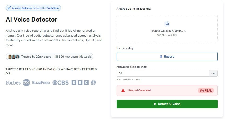 Como detectar áudio de IA usando nosso guia de detecção de voz de IA 7 Como detectar áudio de IA usando nosso guia de detecção de voz de IA guia de detecção de voz de IA