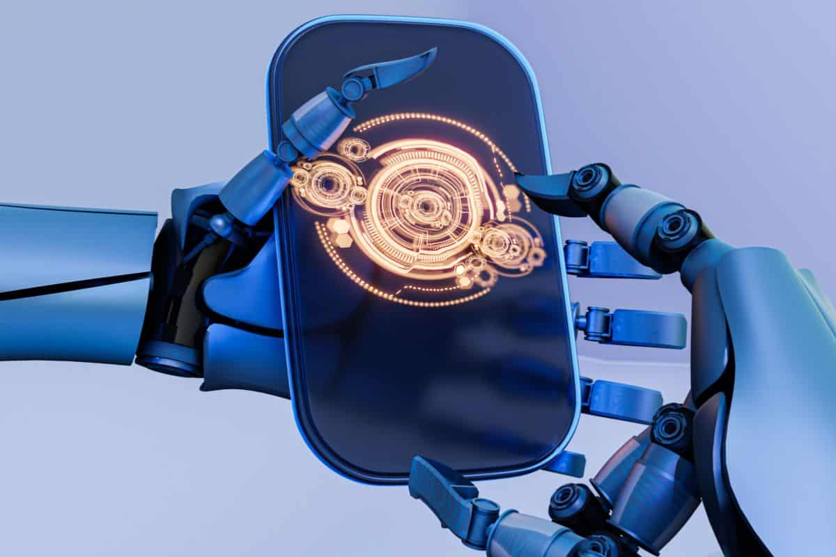 AI 탐지 오탐 이해 및 방지 1 바이오로봇 컨셉의 3D 렌더링