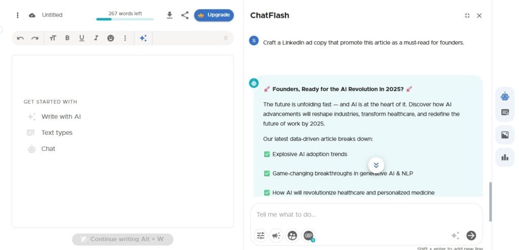Revisión de Neuroflash: ¿Es la herramienta de IA adecuada para usted? 8 Revisión de Neuroflash: ¿Es la herramienta de IA adecuada para usted? neuroflash review