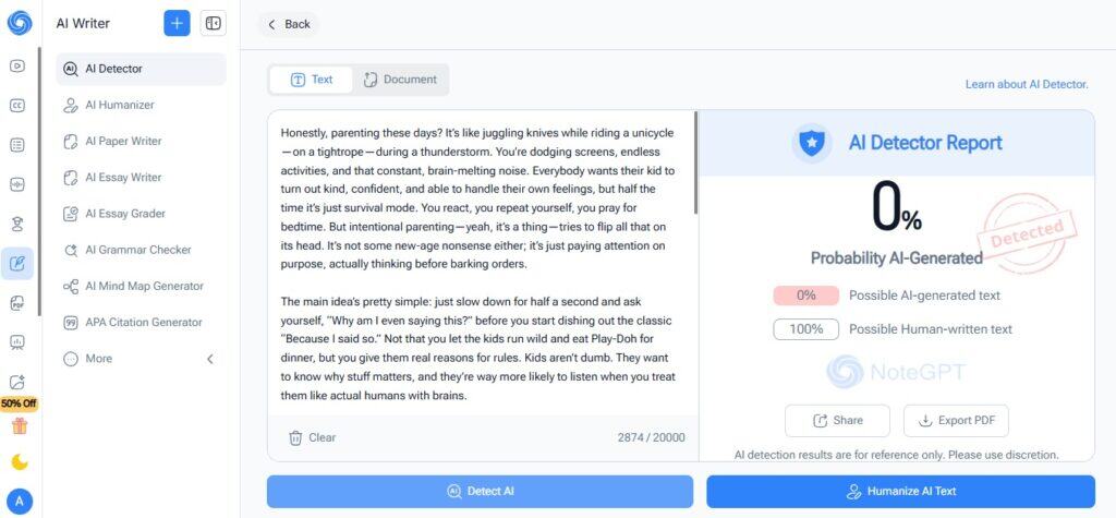 NoteGPT.io Revisión: ¿Qué tan bien funciona? 9 NoteGPT.io Revisión: ¿Qué tan bien funciona? notegpt