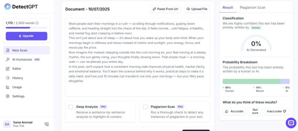 DetectGPT Review: Eerlijk overzicht en belangrijke inzichten 9 DetectGPT Review: Eerlijk overzicht & belangrijke inzichten detectgpt beoordeling