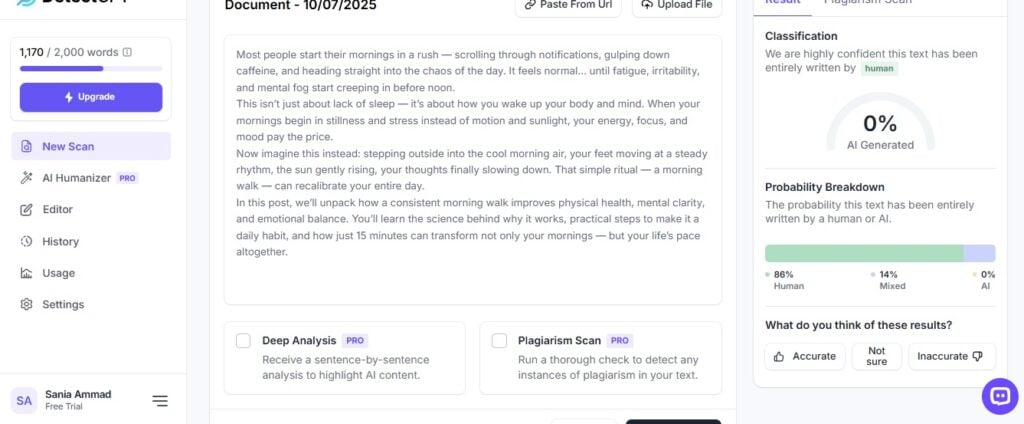Screenshot showing Block 4 ai-generated result