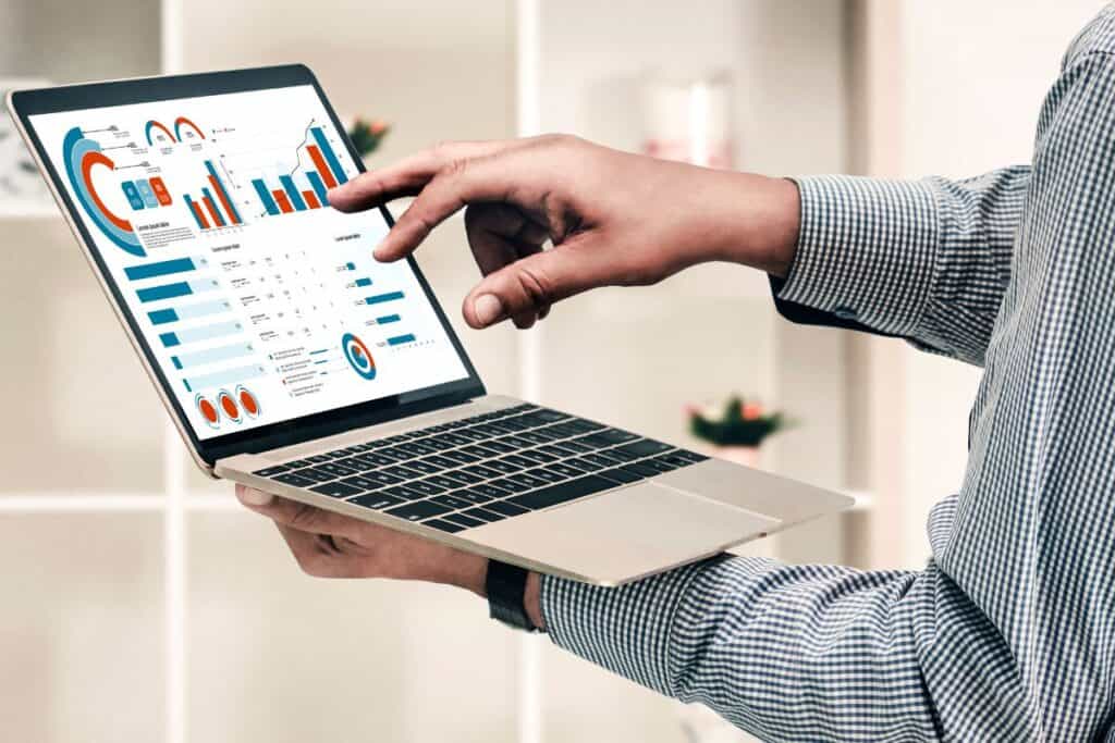 Business data dashboard provide business intelligence analytic snugly