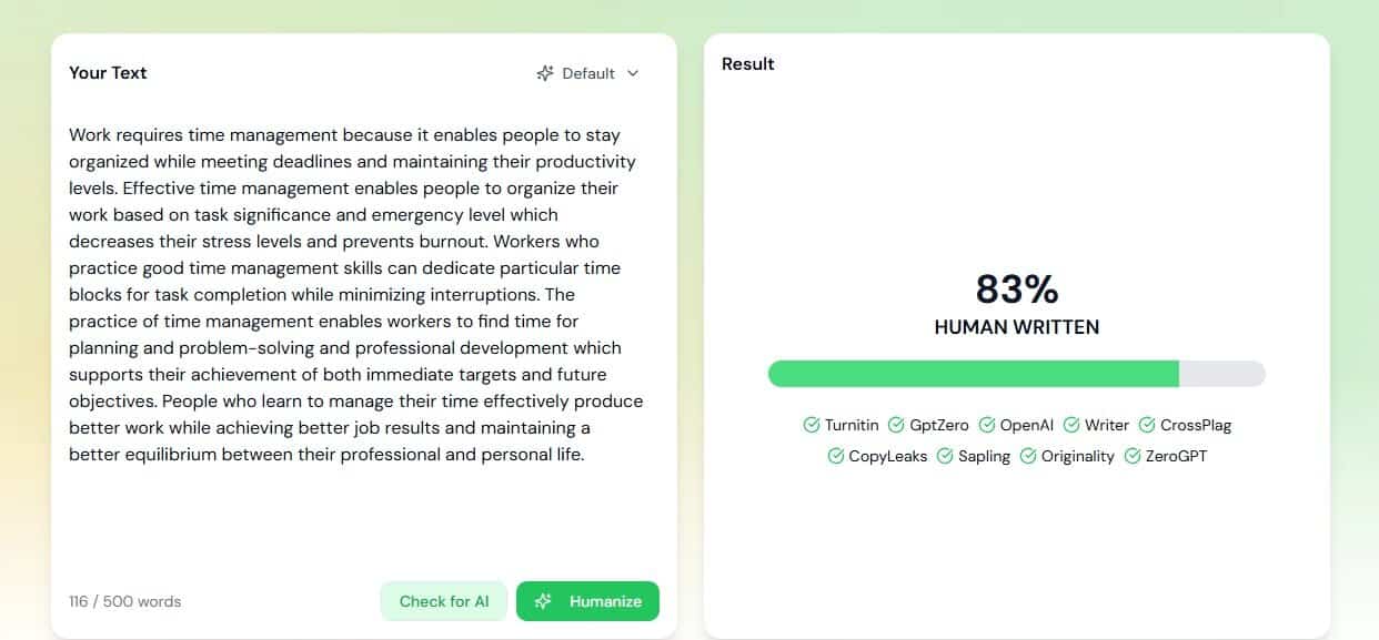 Human Written Text Example Natural Write AI Review: Can It Fool AI Detectors?