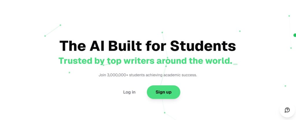 Caktus AI screenshot showing AI Build for Students interface and features