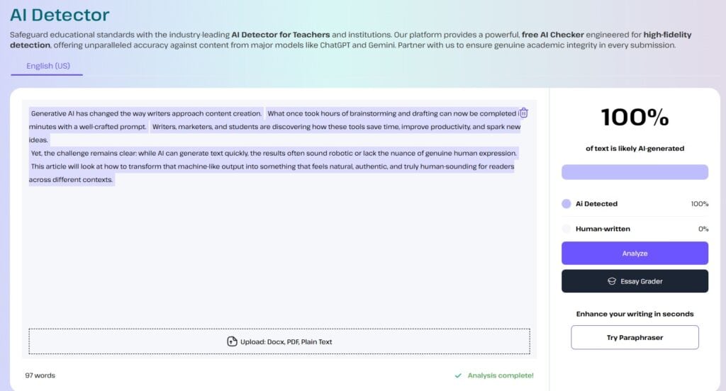Αξιολόγηση του EduWriter AI: Πόσο ακριβές και χρήσιμο είναι για τις εκθέσεις; Αξιολόγηση του eduwriter ai