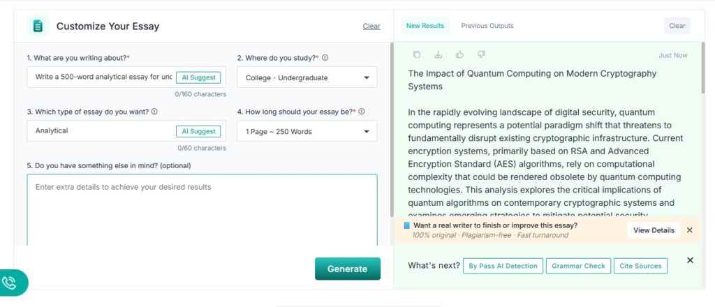 Δείγμα δοκιμίου My Essay Writer AI Sample 2 screenshot