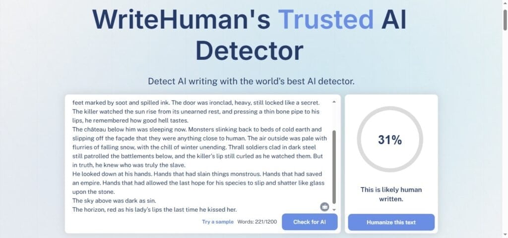 Recenzja WriteHuman AI: pełna analiza i rzeczywiste wyniki recenzja writehuman ai