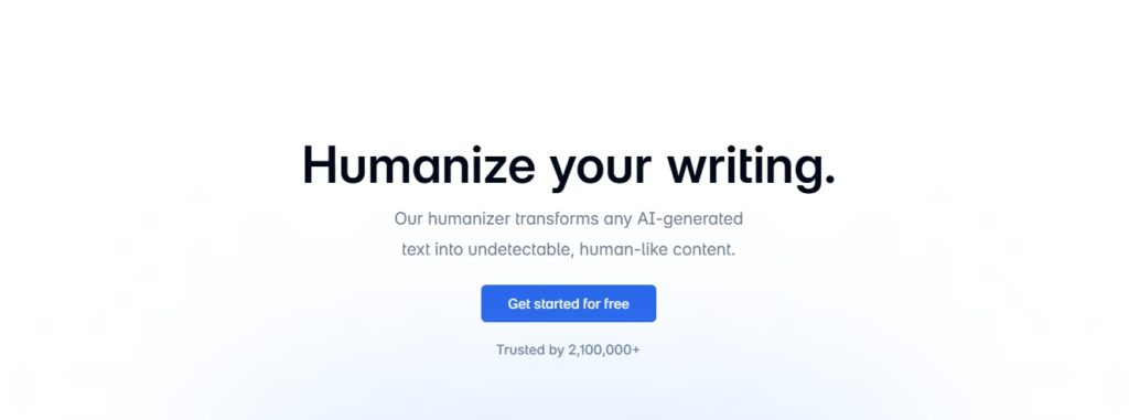 TwainGPT homepage screenshot