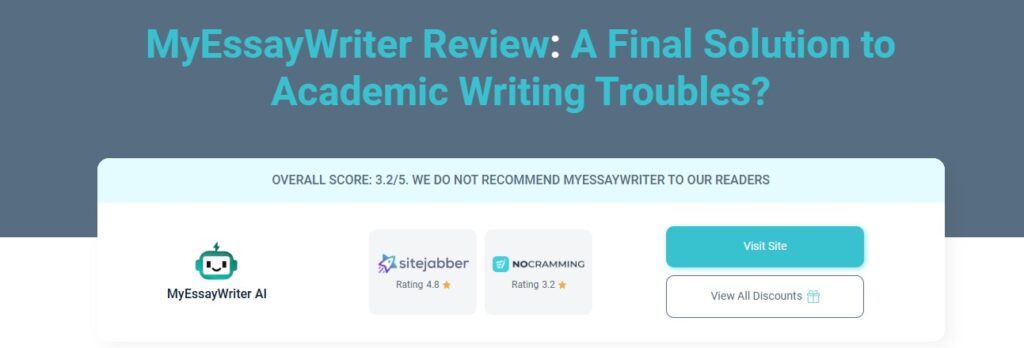 Στιγμιότυπο της αρχικής σελίδας του NoCramming AI