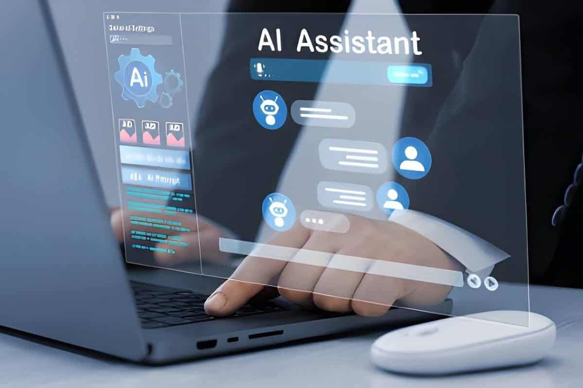 osoba korzystająca z asystenta AI