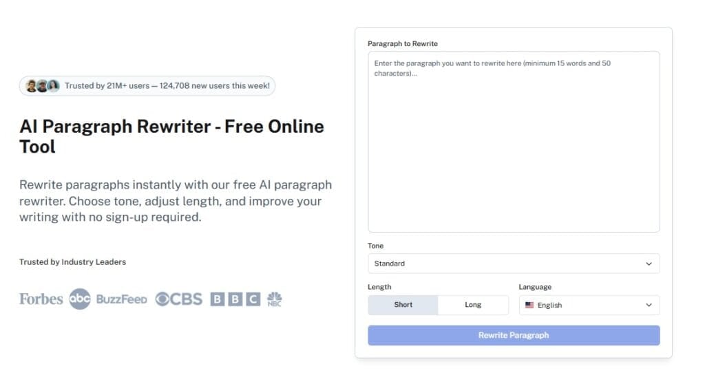AI nedetectabil AI Paragraph Rewriter