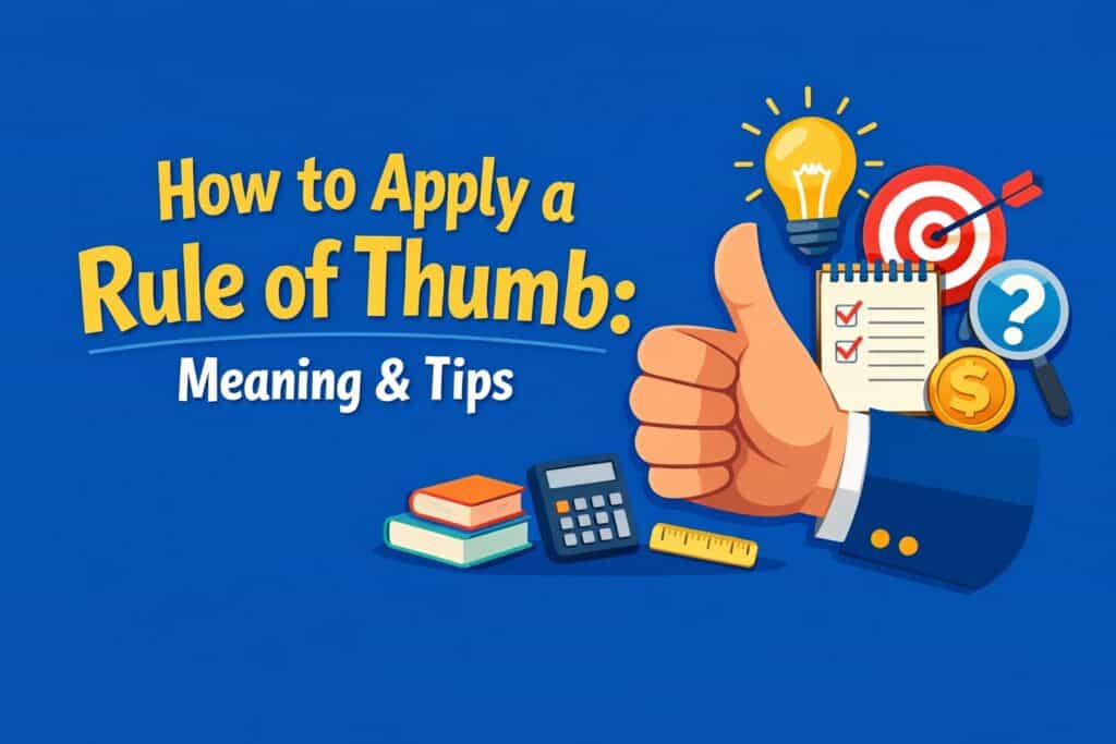 Jak stosować regułę kciuka: Znaczenie i wskazówki 4 Jak stosować regułę kciuka: Znaczenie i wskazówki praktyczna reguła