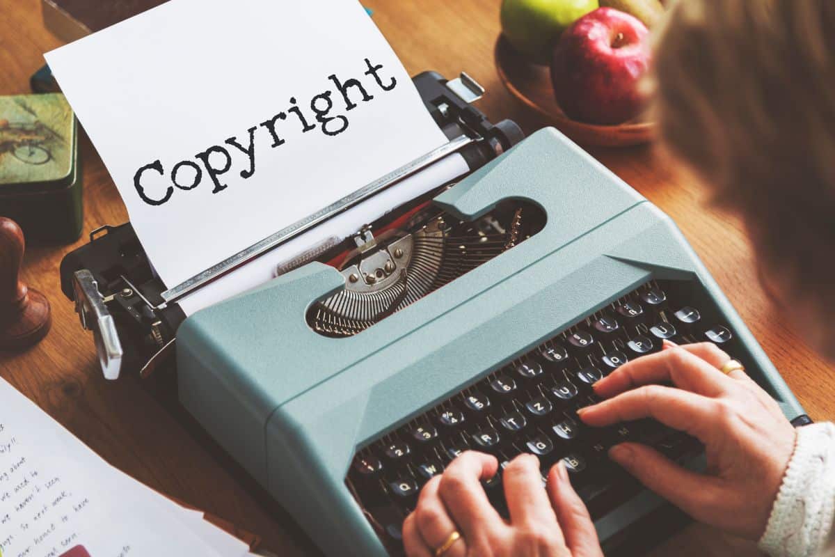 Copyright identity brand marketing word concept