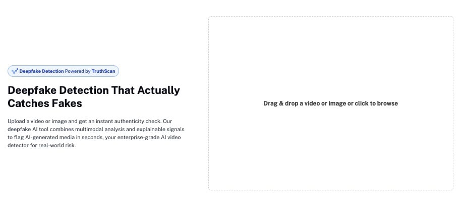 Οδηγός μεθόδων συλλογής δεδομένων για αρχάριους 7 Στιγμιότυπο της ανίχνευσης Deepfake