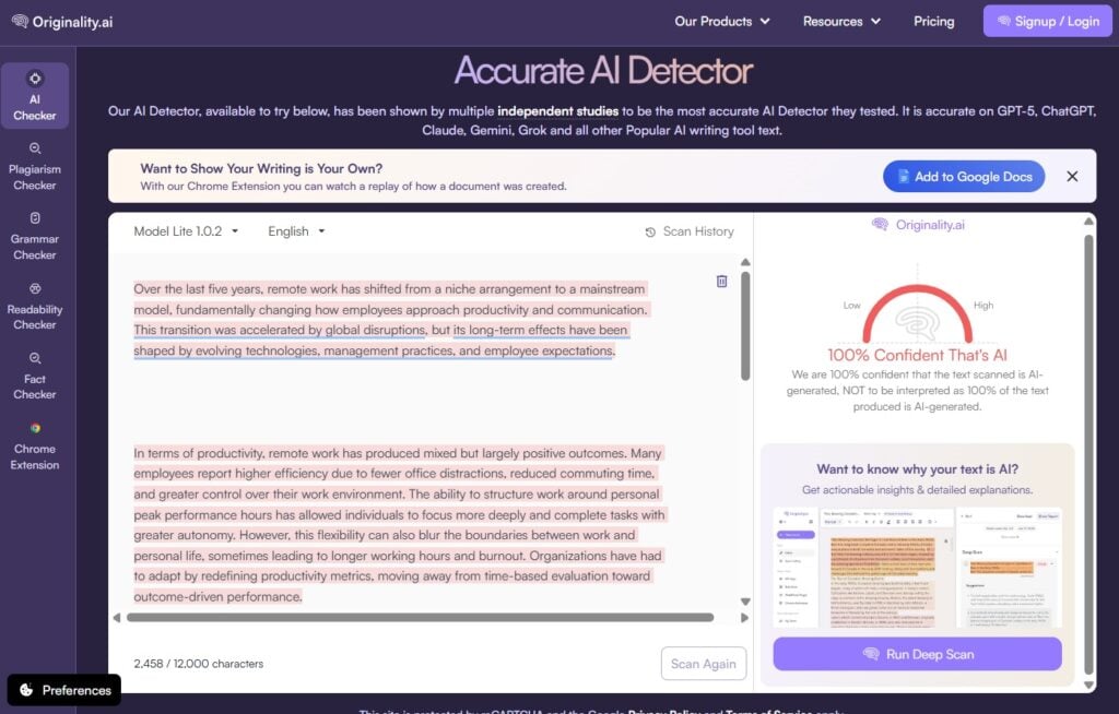 What Is the Most Accurate AI Detector in 2026? (Tested & Ranked)