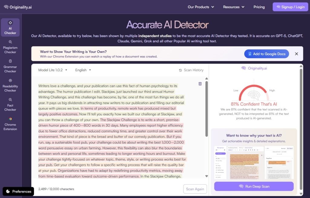 What Is the Most Accurate AI Detector in 2026? (Tested & Ranked)